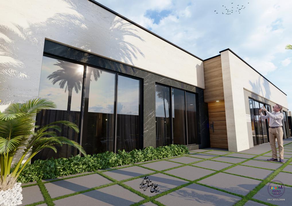 طراحی سه بعدی 3D باغ ویلای منطقه جی / 1401