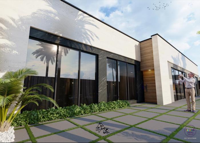 طراحی سه بعدی 3D باغ ویلای منطقه جی / 1401